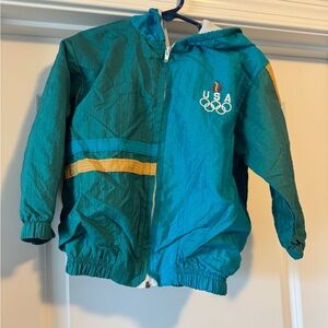 Teal USA Olympics Hooded Jacket